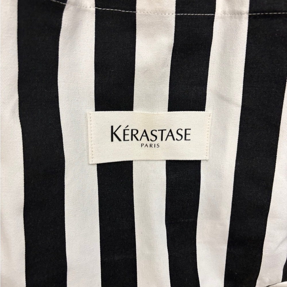 Kerastase black and white striped tote bag - Picture 4 of 11
